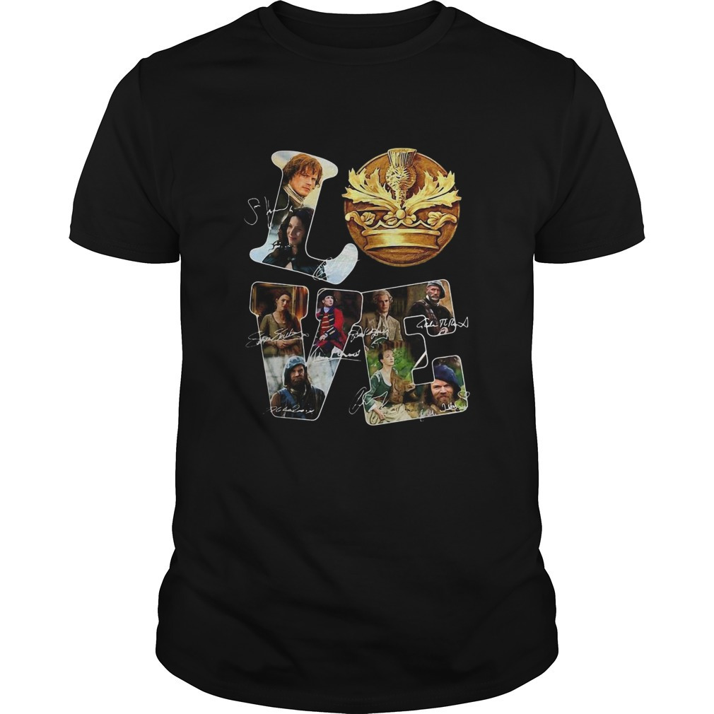 Love Outlander Tv Series Signature Shirt